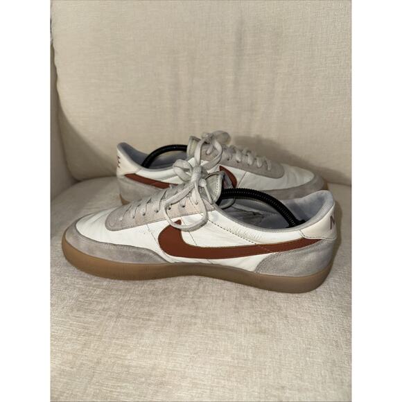 Nike Men\'s Killshot 2 Leather Sail Desert Orange Gum White Size 10.5